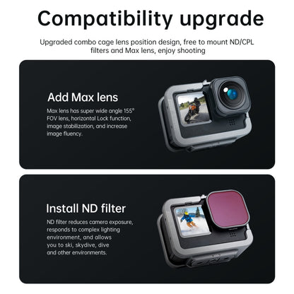 TELESIN Aluminium Alloy Frame Case For GoPro Hero11 Black / HERO10 Black / HERO9 Black ,Spec: Regular Models - free shipping - PMC Jewellery - Order now!