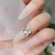 20 PCS Nail Jewelry Stacked Diamond Nail Sticker Accessories(H523 Small White)