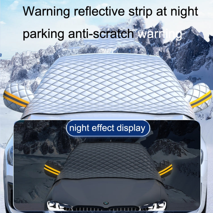 SUITU R-3945 Car Winter Front Glass Snow Shield Defrost Sunshade Thickened Car Clothing, Style: 5 Magnets With Earmuffs - free shipping - PMC TechLife - Order now!