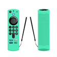 2 PCS Y27 For Alexa Voice Remote 3rd Gen Silicone Non-slip Protective Cover(Ice Blue) - Remote Control Covers by PMC TechLife | Online Shopping South Africa | PMC TechLife