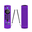 2 PCS Y27 For Alexa Voice Remote 3rd Gen Silicone Non-slip Protective Cover(Purple) - Remote Control Covers by PMC TechLife | Online Shopping South Africa | PMC TechLife