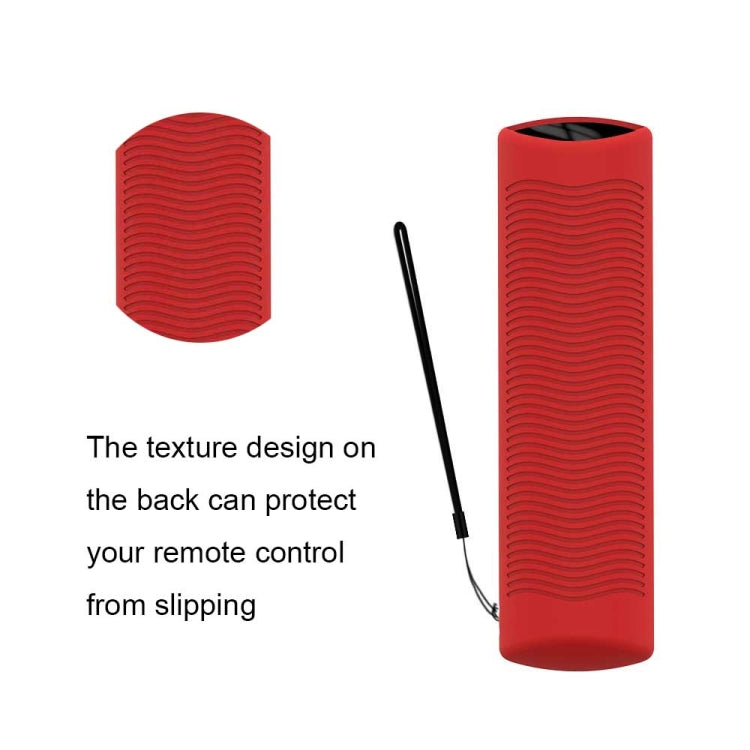2 PCS Y27 For Alexa Voice Remote 3rd Gen Silicone Non-slip Protective Cover(Luminous Blue)