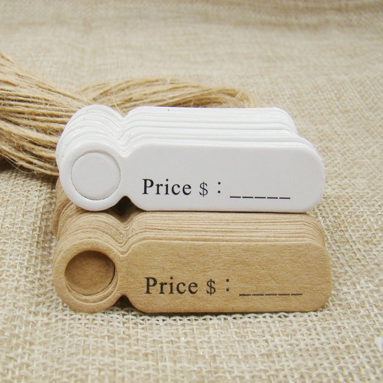 100pcs /Set Small Retro Baking Label DIY Jewelry Price Tag Bookmark Gift Card, Specification: Handmade Cowhide - free shipping - PMC TechLife - Order now!