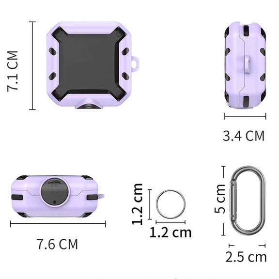 For Beats Fit Pro D2 Bluetooth Earphones Silicone Anti-shock Protective Case(Purple)
