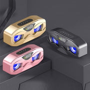 M5 Portable 6D Surround Sound Digital Display Bluetooth Speaker(Gold)