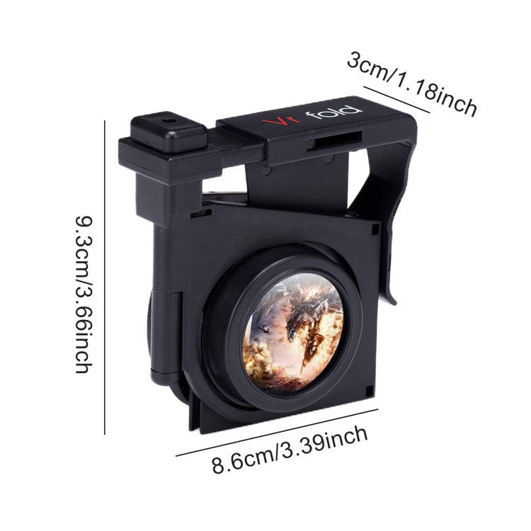 Vr fold V1 Panoramic View Convenient Folding VR Glasses(Black) - free shipping - PMC TechLife - Order now!