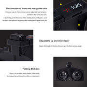 Vr fold V1 Panoramic View Convenient Folding VR Glasses(Black)