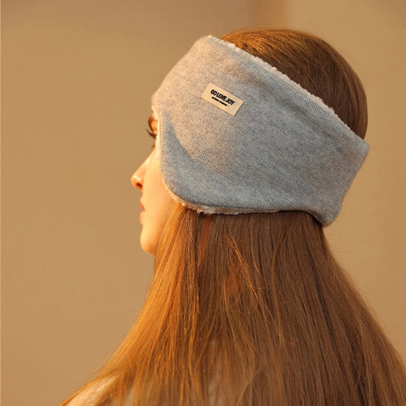 Golovejoy Winter Warm Soundproof Earmuffs + Earplugs Set Sleep Eye Mask(Gray)