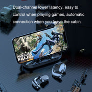 JS270 Wireless Bluetooth Headset Hanging Ear Business Sports Earphone(Black)