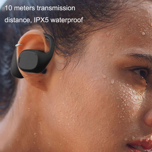 JS270 Wireless Bluetooth Headset Hanging Ear Business Sports Earphone(Black)