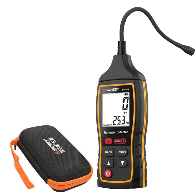 SNDWAY SW743A Halogen Gas Detector Automotive Electronic Air Conditioning Refrigerant Freon Maintenance Leak Detector(Black) - free shipping - PMC TechLife - Order now!