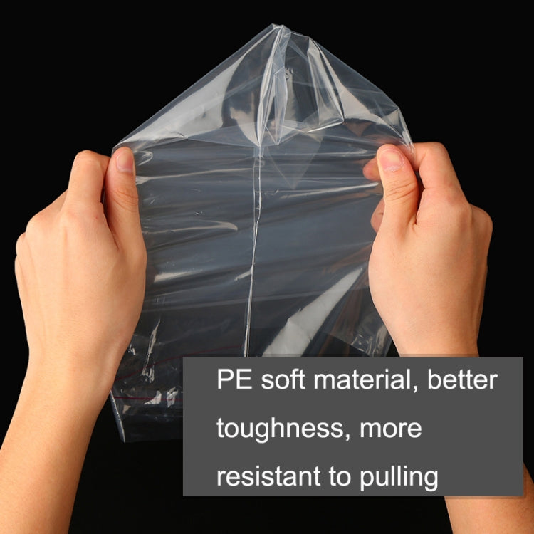 100 PCS / Set PE Clothing Packaging Bag Transparent Self-Stick Bag Jewelry Plastic Sealed Bag, Size:, Specification: 20x30cm - free shipping - PMC TechLife - Order now!