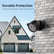 For Google Nest Camera Outdoor Silicone Water-Resistant Protective Cover(Black)