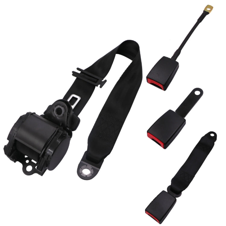 Universal 3-point Car Retrofit Seat Belt With Emergency Locking(Braided Straps)