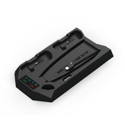 For PS5 DE/UHD 2 In 1 Handheld Console Cooling Stand Fan Base(Black)