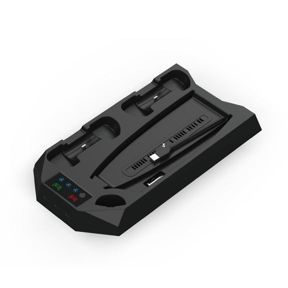 For PS5 DE/UHD 2 In 1 Handheld Console Cooling Stand Fan Base(Black)