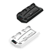 For PS5 DE/UHD 2 In 1 Handheld Console Cooling Stand Fan Base(White)