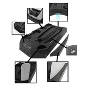 For PS5 DE/UHD 2 In 1 Handheld Console Cooling Stand Fan Base(White)