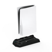 For PS5 DE/UHD 2 In 1 Handheld Console Cooling Stand Fan Base(White)