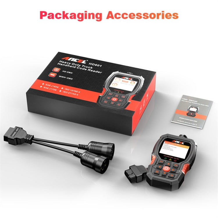 ANCEL HD601 24V Diesel Engine Detector Heavy Truck Diagnostic Scanner - free shipping - PMC Jewellery - Order now!