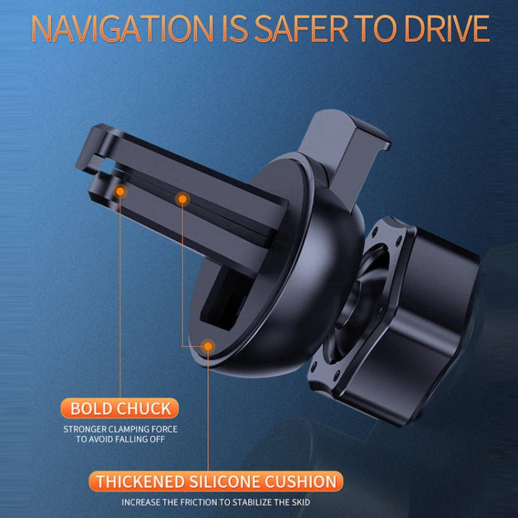 Q3 Infrared Induction Magnetic Car Wireless Charging Phone Bracket with Micro USB + 8 Pin + Type-C / USB-C Magnetic Connector(Black)