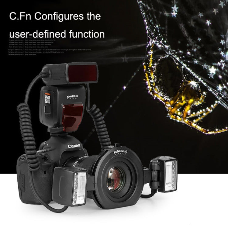 For Canon TTL Oral Insect Insect Teeth Ring Light YONGNUO YN24EX Macro Ring Flash Speedlite(Black) - free shipping - PMC Jewellery - Order now!