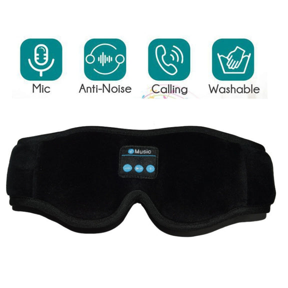 Bluetooth5.0 Sleep Eye Mask 3D Wireless Music Sleep Headphones(Black)