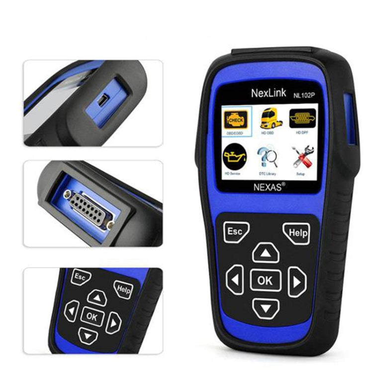 NexLink NL102P Diesel Mechanical Heavy Truck Car 2 In 1 Car Scanner OBD2 Detection - free shipping - PMC Jewellery - Order now!