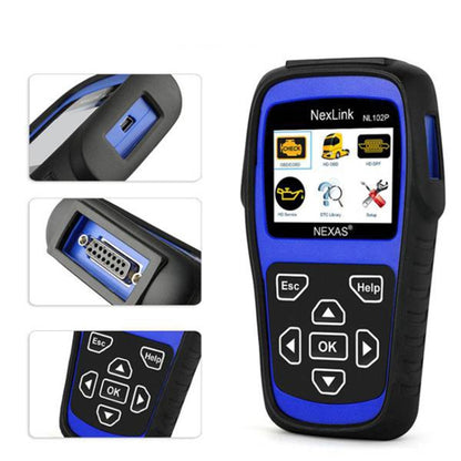 NexLink NL102P Diesel Mechanical Heavy Truck Car 2 In 1 Car Scanner OBD2 Detection - free shipping - PMC Jewellery - Order now!