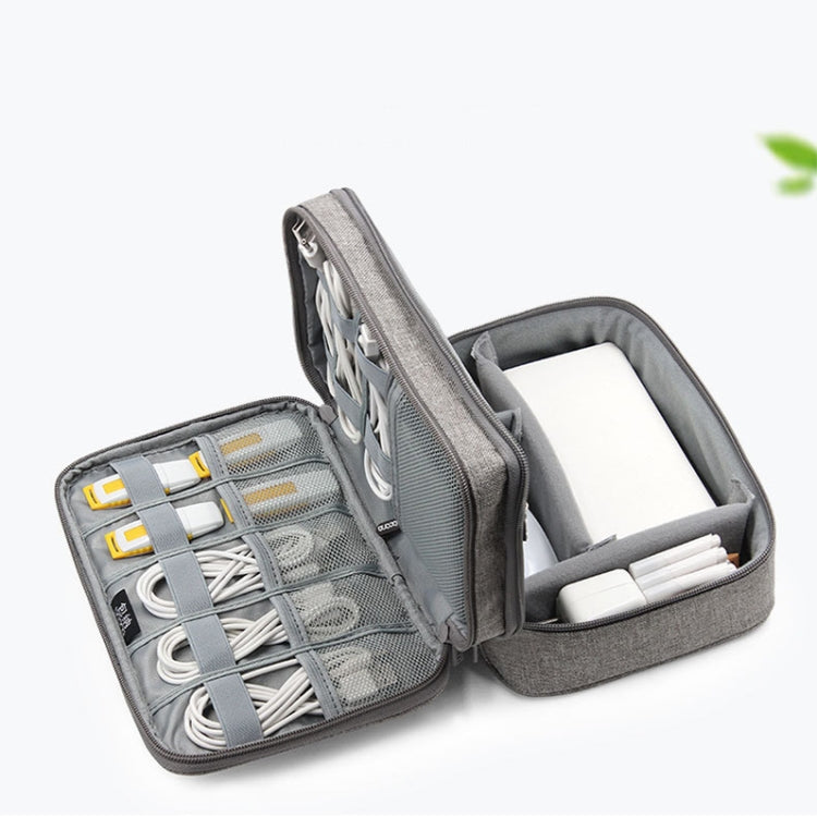 Baona Multifunctional Earphone Data Cable Digital Storage Bag, Spec: 2-layer Box (Black) - Digital Storage Bag by Baona | Online Shopping South Africa | PMC TechLife | Buy Now Pay Later Mobicred