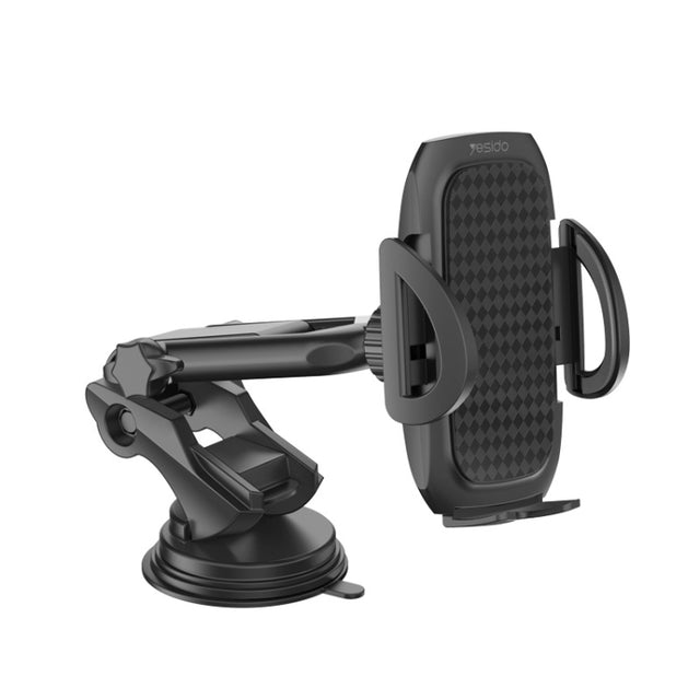 Yesido C111 Double Pole Rotating Telescopic Arm Car Bracket(Black)