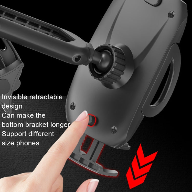 Yesido C111 Double Pole Rotating Telescopic Arm Car Bracket(Black) - free shipping - PMC Jewellery - Order now!