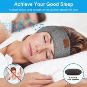 Bluetooth Headband Headphones Sleep Mask for Side Sleeper Workout Running(Hemp Gray)