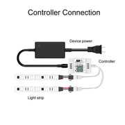 WIFI Wireless Symphony Light Bar Music Smart APP 2.4G Controller, Specification: Single Head