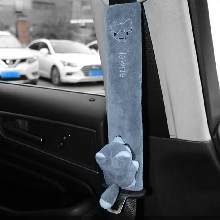002 Cute Cartoon Thicked Seat Belt Anti-Strangled Protective Cushion, Length: 23cm (Gray Fox) - Seat Belts & Padding by PMC TechLife | Online Shopping South Africa | PMC TechLife | Buy Now Pay Later Mobicred
