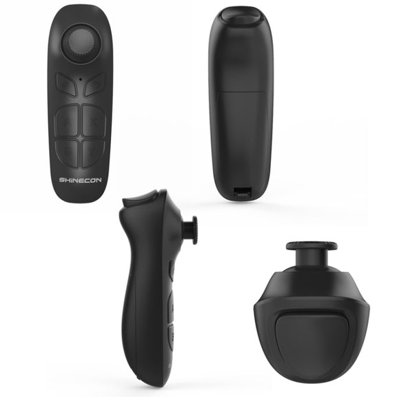 VR SHINECON SC-B03 VR Game Wireless Bluetooth Remote Control Handle Selfie Stick RC Video Playback(Black)