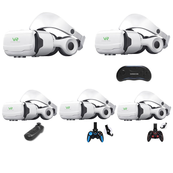 VR SHINECON G02EF Mobile Phone 3D Virtual Reality VR Game Helmet Glasses With Headset