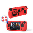 For Steam Deck V V4-1 Pocket Consoles Silicone Non-slip Protective Case with Holder Function(Red) - Accessories by PMC TechLife | Online Shopping South Africa | PMC TechLife