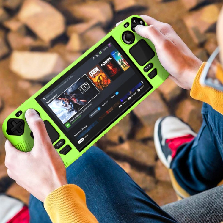 For Steam Deck V3 Non-slip Silicone Protective Case for Pocket Consoles(Red) - Accessories by PMC TechLife | Online Shopping South Africa | PMC TechLife
