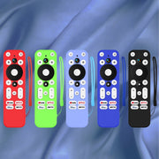 For ONN Android TV 4K UHD Streaming Device Y55 Anti-Fall Silicone Remote Control Cover(Luminous Blue)