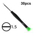 30pcs Color Hat Screw Batch Digital Mobile Phone Clock Maintenance Tool, Series: 1.5 Straight - Screwdriver by PMC TechLife | Online Shopping South Africa | PMC TechLife