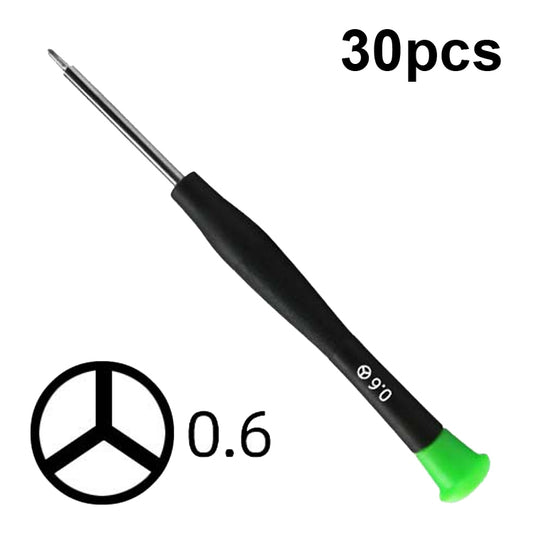 30pcs Color Hat Screw Batch Digital Mobile Phone Clock Maintenance Tool, Series: 0.6 Y Shape - free shipping - PMC Jewellery - Order now!