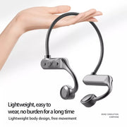 K69 Bluetooth Headset Sound Conduction Binoconic Business Sports Earphone(Black)