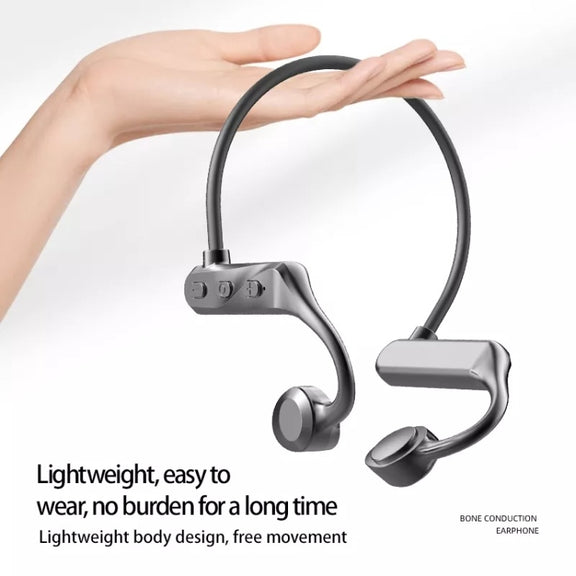K69 Bluetooth Headset Sound Conduction Binoconic Business Sports Earphone(Green)
