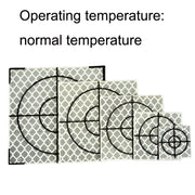FP001 Diamond Tunnel Mapping Reflective Sticker Monitoring Measurement Point Sticker, Size: 60x60mm With Triangle