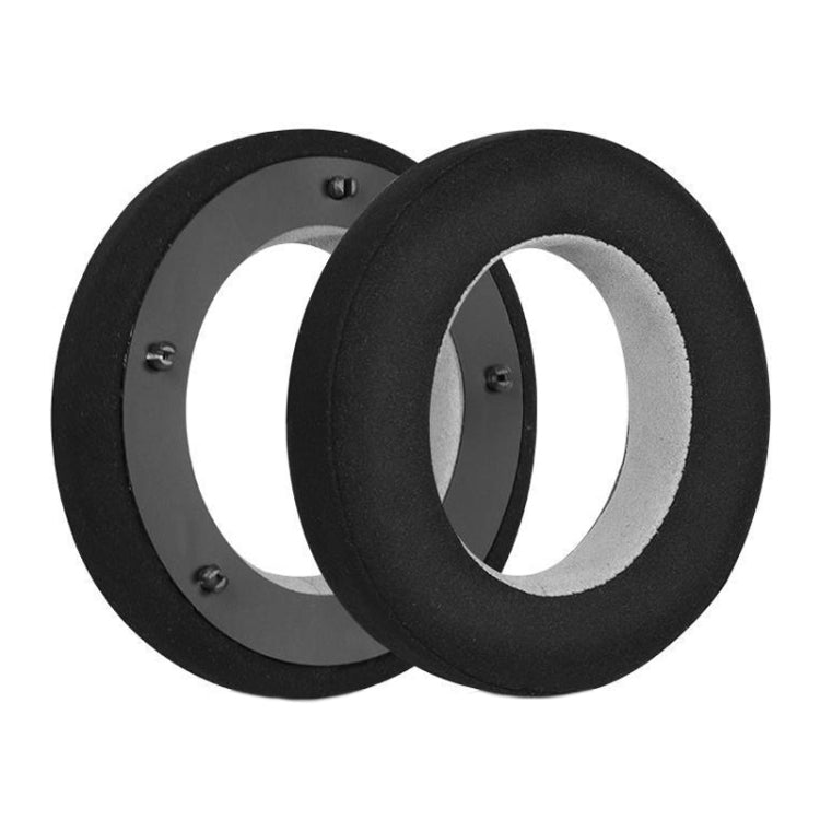 For Focal Clear MG Pro 1pair Leather Breathable and Comfortable Headset Cover, Color: Fiber Black Gray - Earmuff & Pad by PMC TechLife | Online Shopping South Africa | PMC TechLife