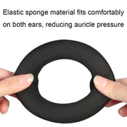 For Focal Clear MG Pro 1pair Leather Breathable and Comfortable Headset Cover, Color: Fiber Black Gray