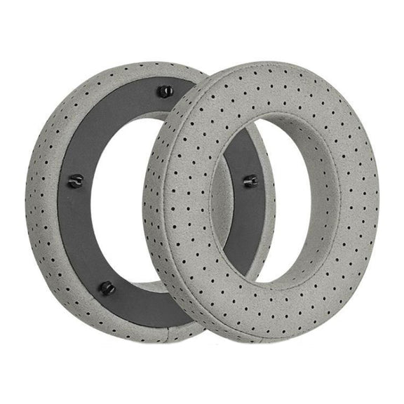 For Focal Clear MG Pro 1pair Leather Breathable and Comfortable Headset Cover, Color: Fiber Gray