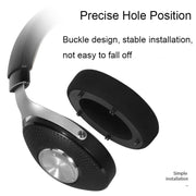 For Focal Clear MG Pro 1pair Leather Breathable and Comfortable Headset Cover, Color: Lambskin Black