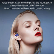 M-K8 Bluetooth Headset Ear Hanging Business Model Air Conduction Earphone(Blue)